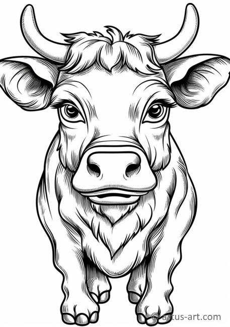 Раскраска коровы для детей